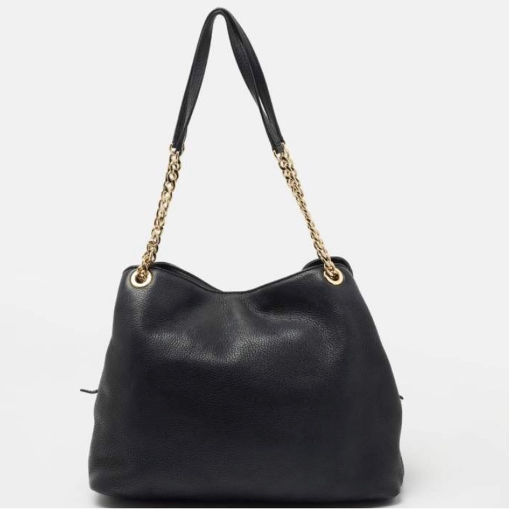 Michael Kors Black Leather Shoulder Bag - Picture 3 of 15